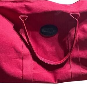 Burberry Red Travel Bag Durable and Spacious